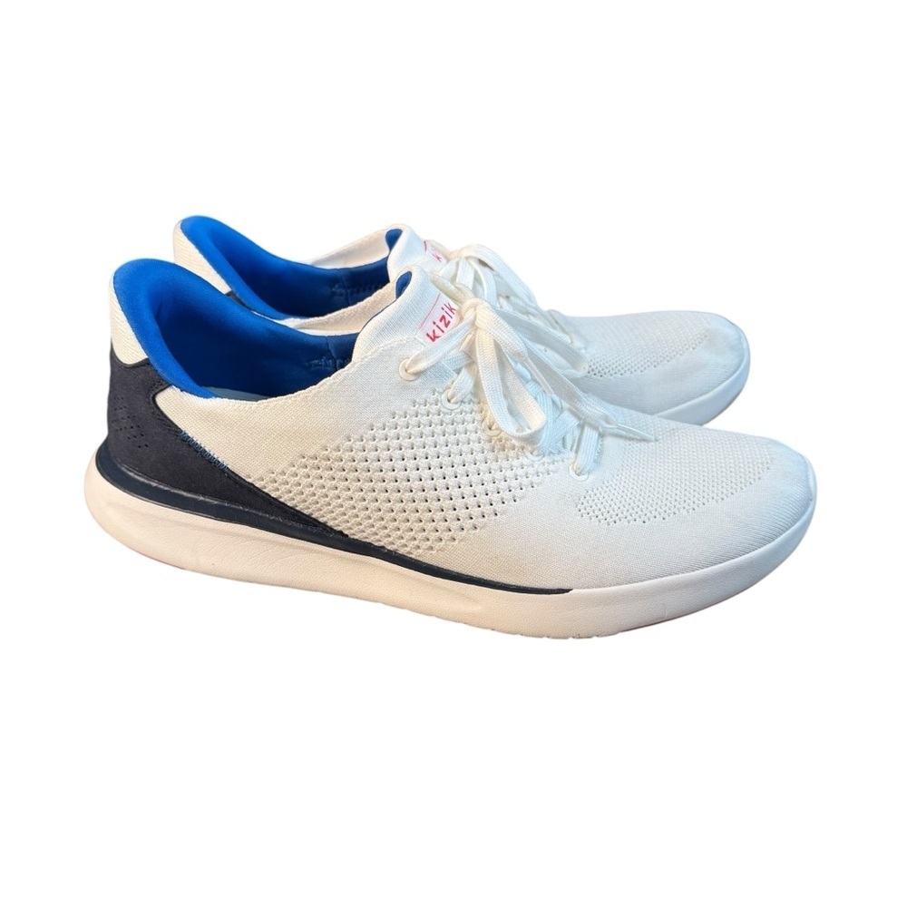 Kizik Lima Liberty Handsfree Slip On Shoes Men's Size 12 White Sneakers Athletic